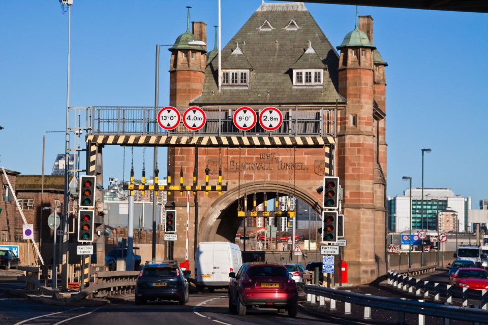 The Blackwall tunnel will cost drivers £4 each way every single day