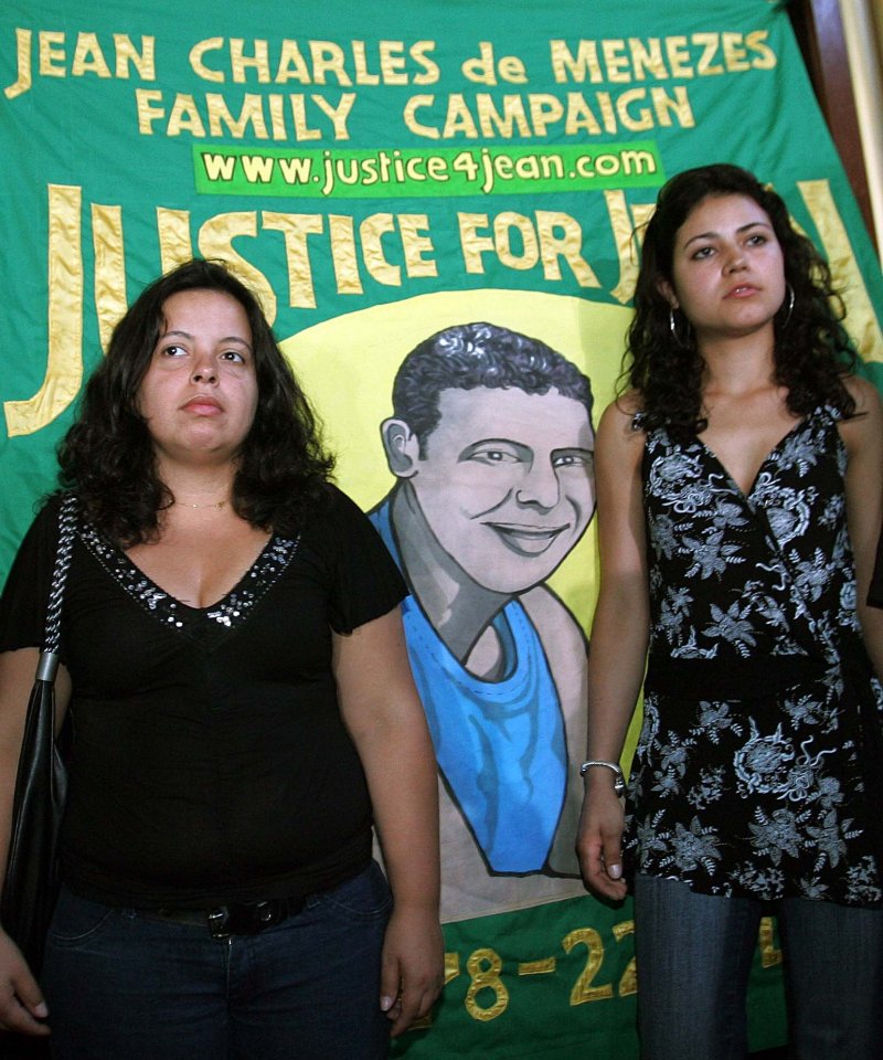 Nobody is to be held personally accountable for the killing of Jean Charles de Menezes after the Crown Prosecution Service decided their was "insufficient evidence" to charge any of the officers involved.Instead the office of the Metropolitan Police Commissioner is to be prosecuted under health and safety laws over the death of the Brazilian electrician, who was shot shot seven times in the head by anti-terror officers at Stockwell Tube station in south London on July 22 last year after being mistaken for a suicide bomber. Press Conference (today 17-7-06) by cousins of Jean Charles de Menezes, giving there reaction, at United Reform Church in London NW1. Pic of cousins Patricia da Silva Arman and Vivian Figueiredo. By Chris Harris for The Times