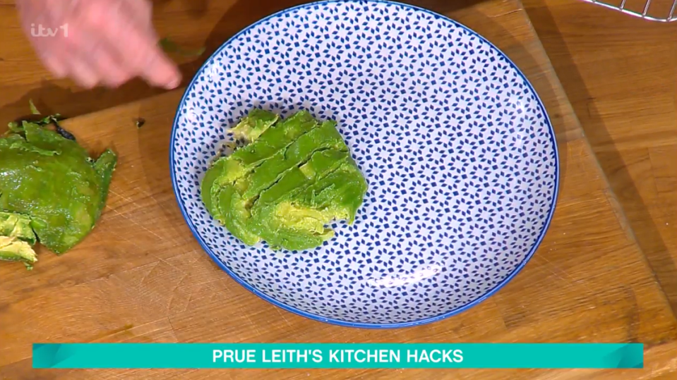 She was left with an almost-squashed avocado