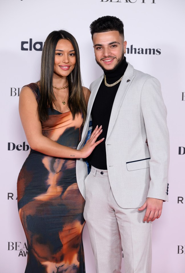 Jasmine Orr and Junior Andre at the 2024 Beauty Awards.
