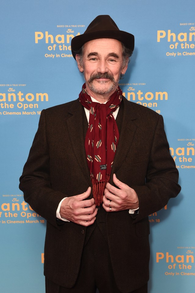 Mark Rylance at the screening of *The Phantom of the Open*.