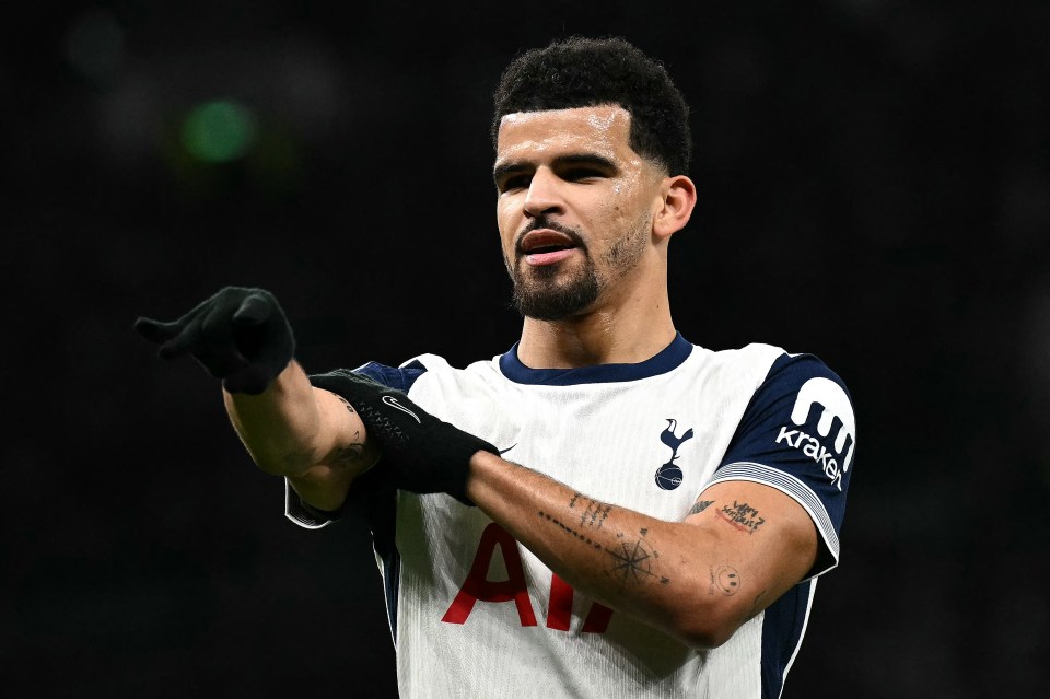 Dominic Solanke celebrating a goal.