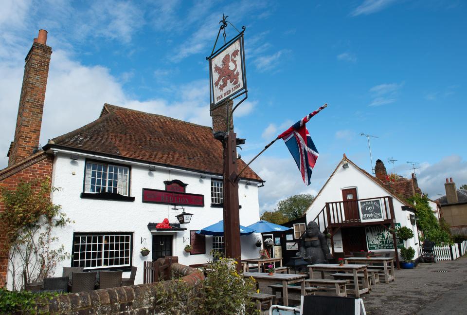 The Red Lion pub in Little Missenden, UK.