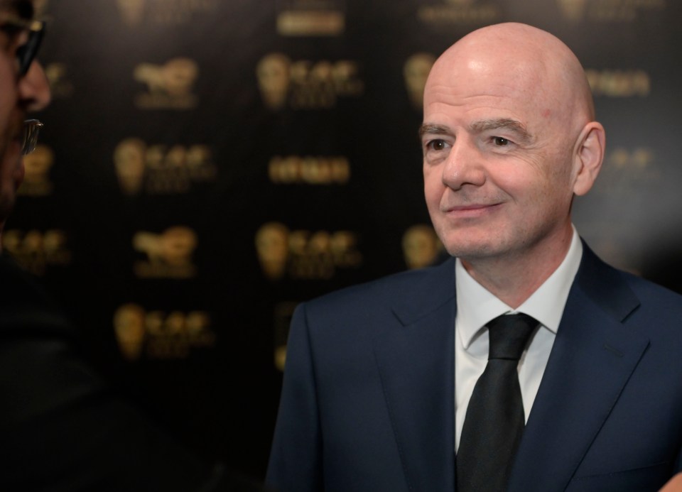 Gianni Infantino at the 2024 CAF Awards.
