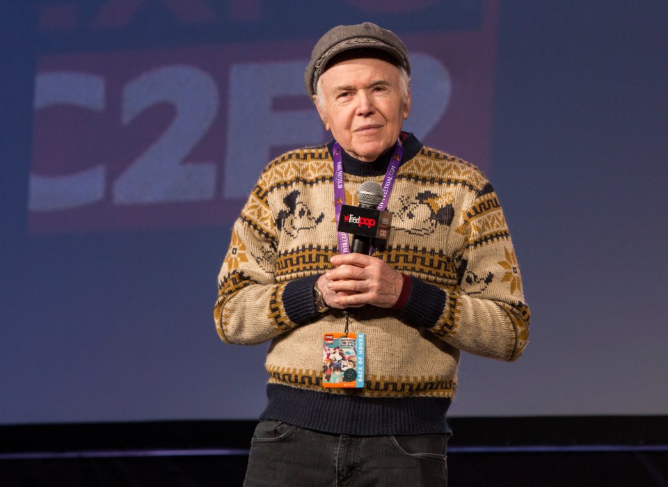 Actor Walter Koenig speaking at a convention.
