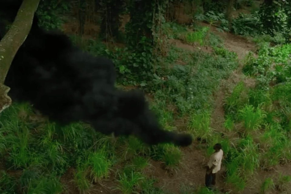 Smoke Monster from the TV series *Lost* in a jungle setting.
