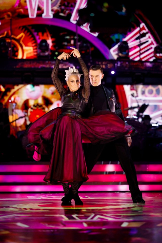 For use in UK, Ireland or Benelux countries only BBC handout photo of Angela Rippon and Kai Widdrington during their appearance on the live show on Saturday for BBC1's Strictly Come Dancing. Issue date: Saturday November 11, 2023. PA Photo. See PA story SHOWBIZ Strictly. Photo credit should read: Guy Levy/BBC/PA Wire NOTE TO EDITORS: Not for use more than 21 days after issue. You may use this picture without charge only for the purpose of publicising or reporting on current BBC programming, personnel or other BBC output or activity within 21 days of issue. Any use after that time MUST be cleared through BBC Picture Publicity. Please credit the image to the BBC and any named photographer or independent programme maker, as described in the caption.