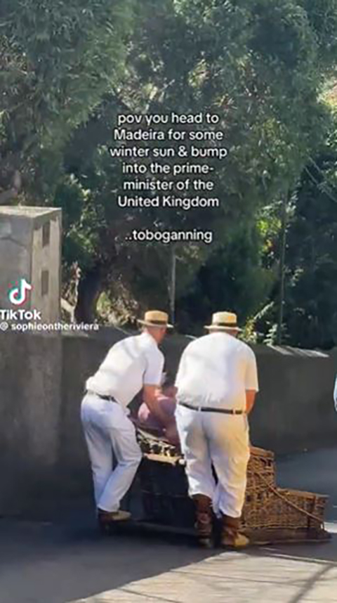 Keir Starmer on holiday in Madeira.