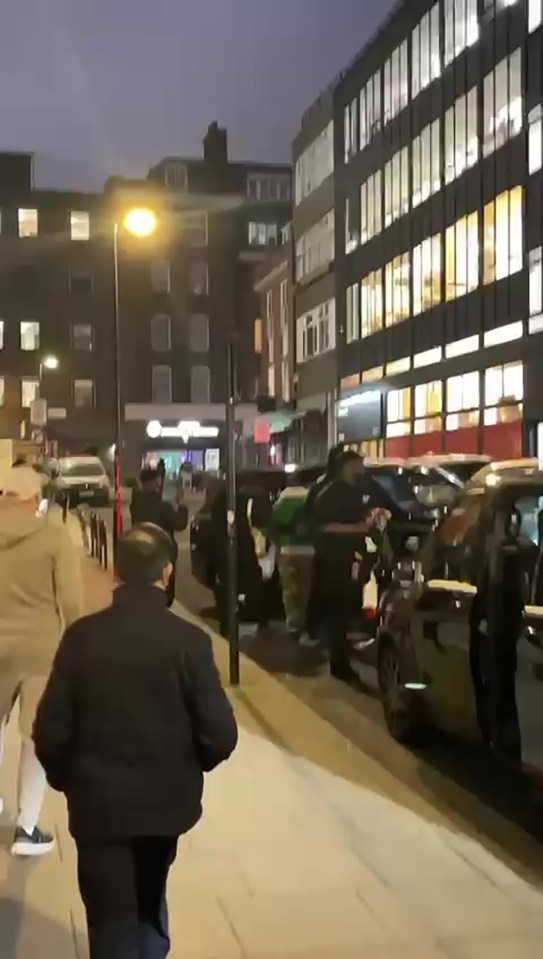 Floyd Mayweather in an altercation at Hatton Gardens.