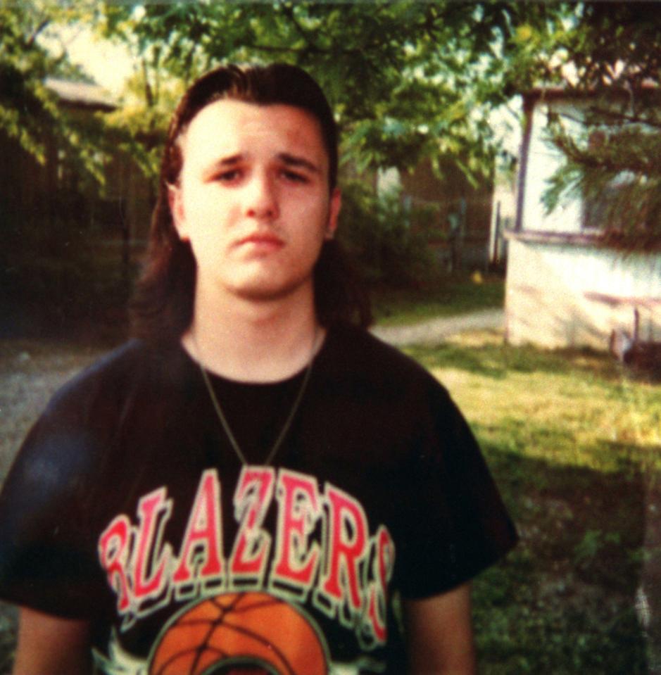 Young man wearing a Portland Trail Blazers t-shirt.
