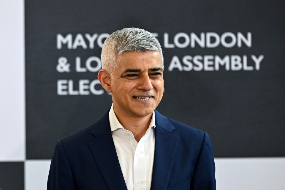 Sadiq Khan, Mayor of London, smiling after winning reelection.