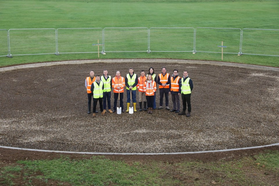 Groundbreaking ceremony for UK's first vertiport testbed.