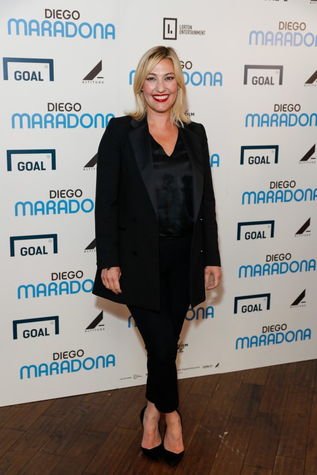 Kelly Cates at the gala screening of Diego Maradona.