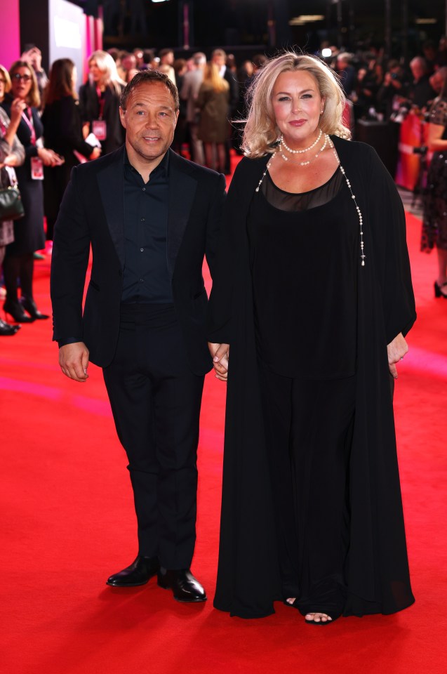 LONDON, ENGLAND - OCTOBER 09: Stephen Graham and Hannah Walters attend the 2024 BFI London Film Festival Opening Night World Premiere of the Apple Original film "Blitz" at The Royal Festival Hall on October 9, 2024 in London, England. "Blitz" premieres in select cinemas on November 1 and streams globally on Apple TV+ from 22 November, 2024. (Photo by Max Cisotti/Dave Benett/Getty Images for Apple TV+)