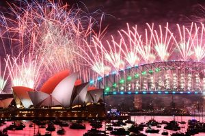  Australia is one of the first countries to ring in the New Year