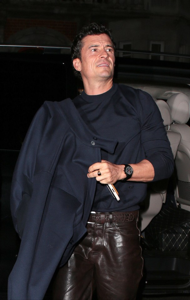 Orlando Bloom arriving at an afterparty.