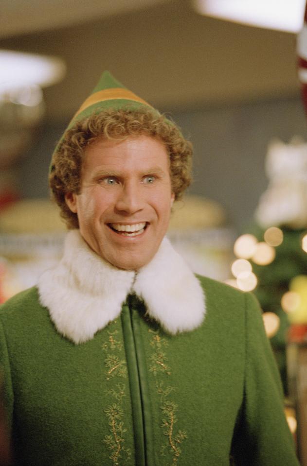 Will Ferrell as an elf in the movie Elf.