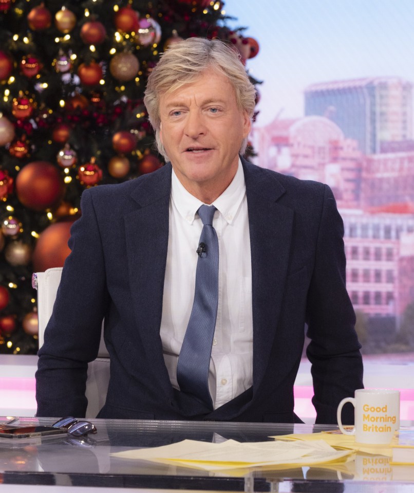 Richard Madeley on the Good Morning Britain set.
