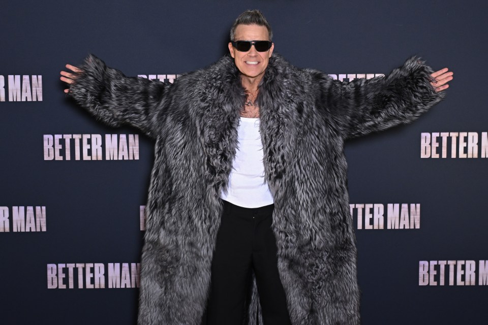 Robbie Williams at the Better Man premiere.