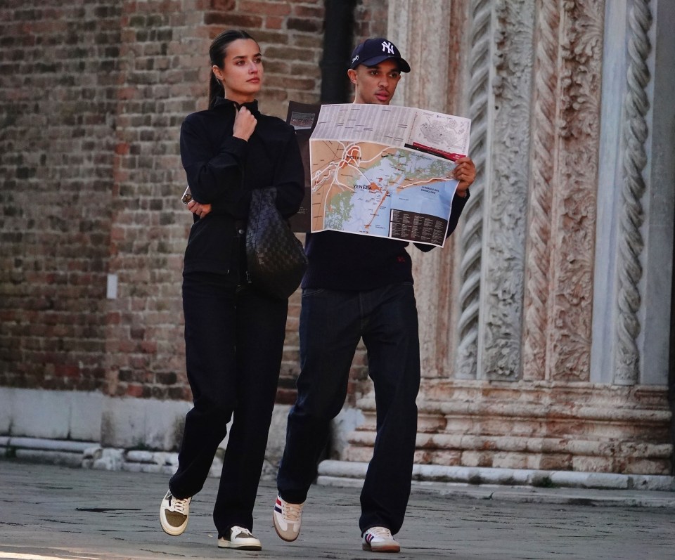 Trent Alexander-Arnold and his girlfriend sightseeing in Venice, Italy.