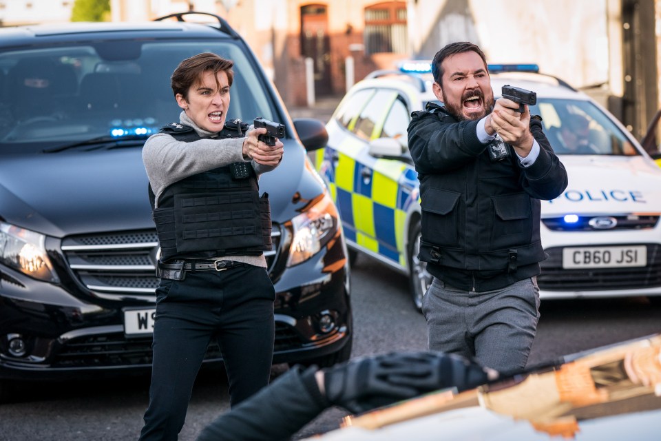 Line of Duty's Kate Fleming and Steve Arnott in a tense standoff.