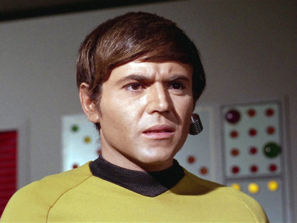 Walter Koenig as Pavel Chekov in Star Trek's "Spock's Brain."
