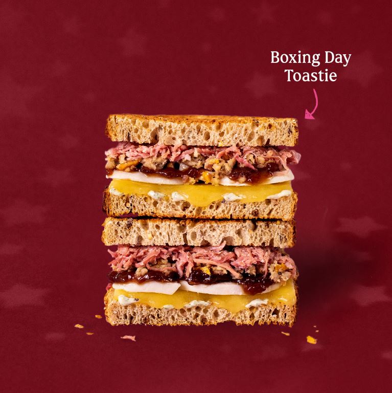 Boxing Day Toastie sandwich.