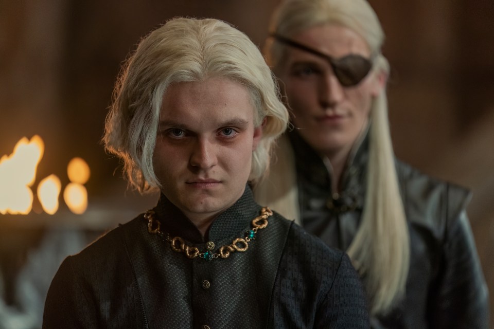 Prince Aegon and Prince Aemond Targaryen in House of the Dragon.