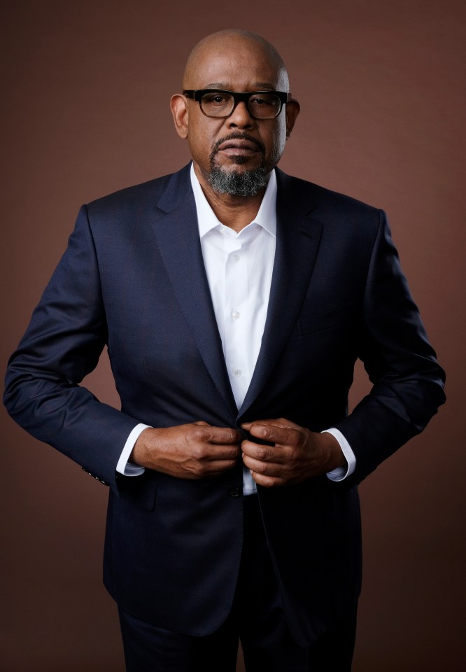 Portrait of Forest Whitaker in a suit.