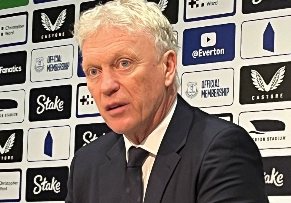 David Moyes at a press conference.