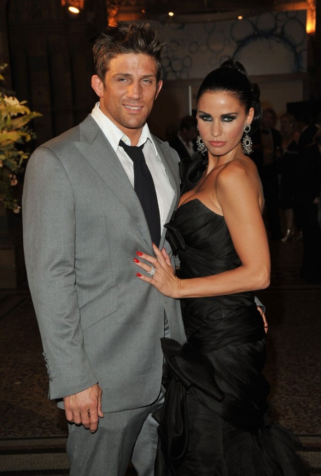 LONDON, ENGLAND - JUNE 06: Alex Reid (L) and Katie Price attend the Philips British Academy Television Awards (BAFTA) after party at the Natural History Museum on June 6, 2010 in London, England. (Photo by Jon Furniss/WireImage)