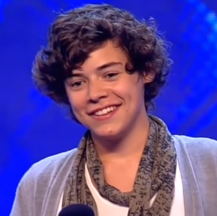 Harry Styles at his X Factor audition.