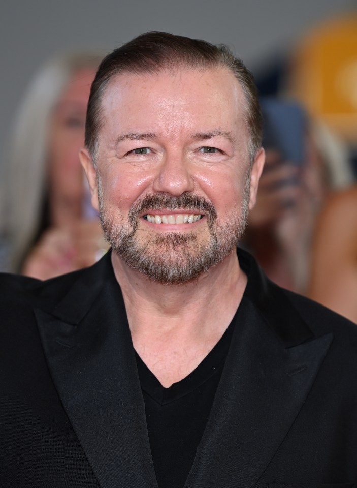 Ricky Gervais at the National Television Awards.