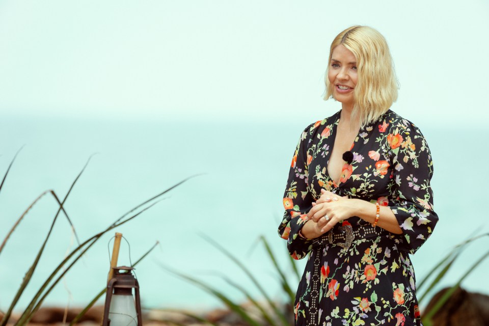 Holly Willoughby at the Celebrity Bear Hunt 2025 Netflix filming.