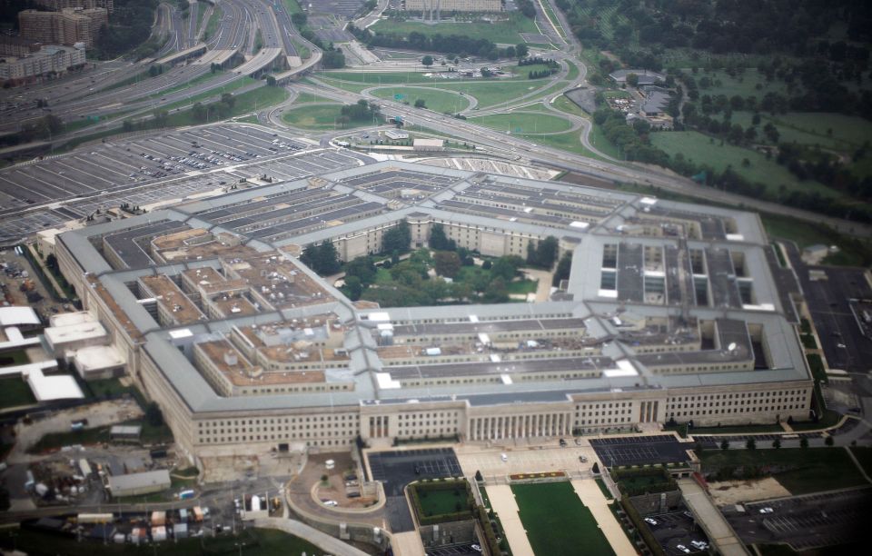 Aerial view of the Pentagon.
