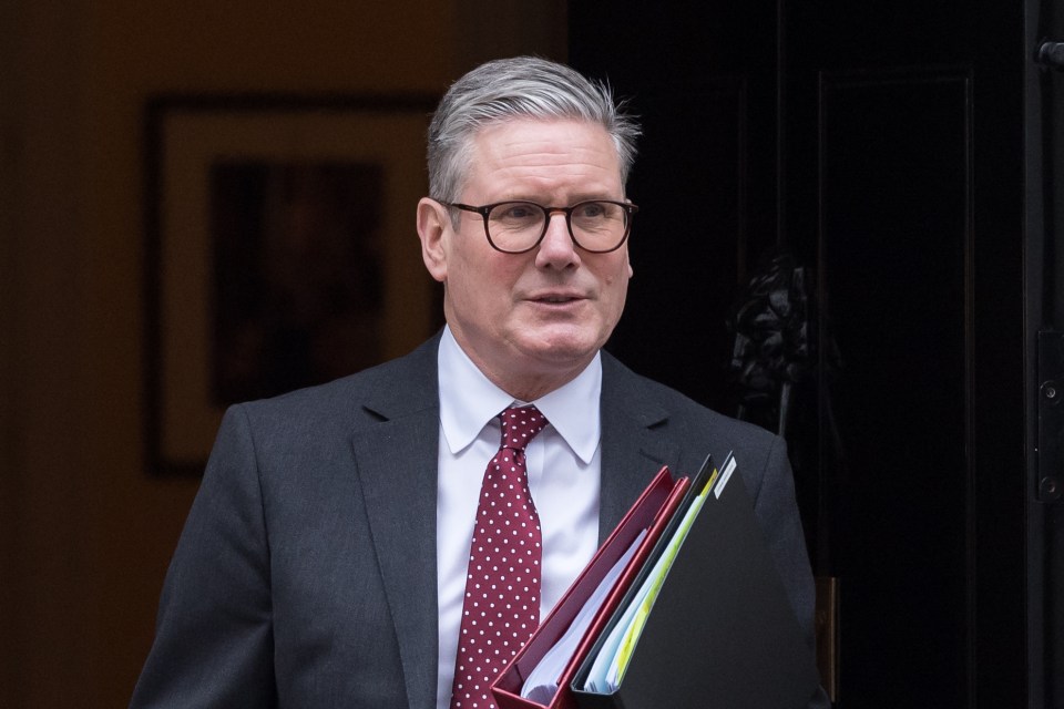 Sir Keir Starmer leaving 10 Downing Street.