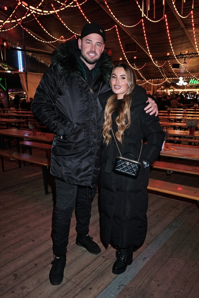 Carl Woods and Megan Bell at the Hyde Park Winter Wonderland opening night.