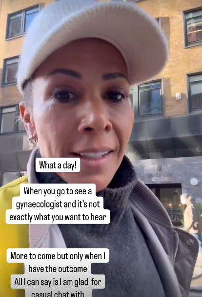 Dame Kelly Holmes, Loose Women star, shares a video update after a gynecologist appointment.