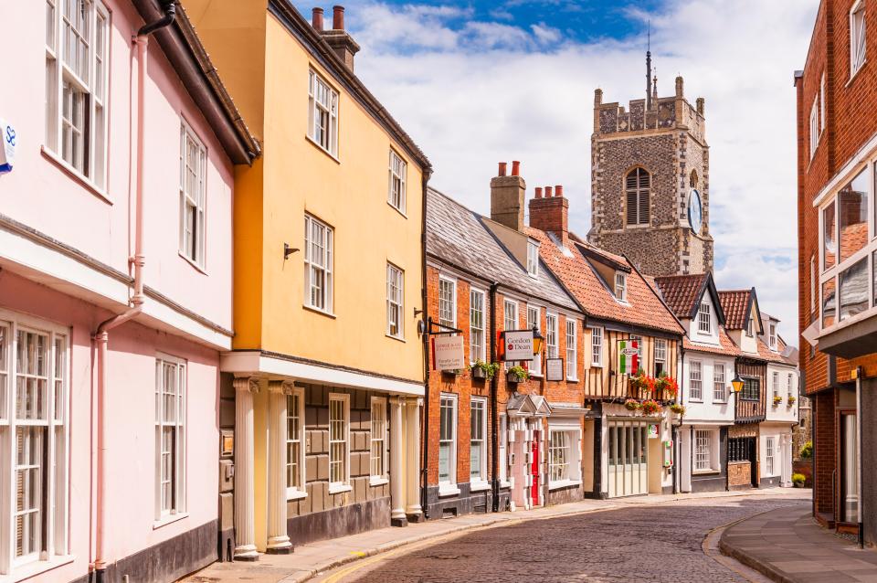 Princes Street in Norwich, Norfolk, England.