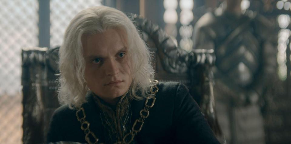 Tom Glynn-Carney as Aegon II Targaryen in House of the Dragon.