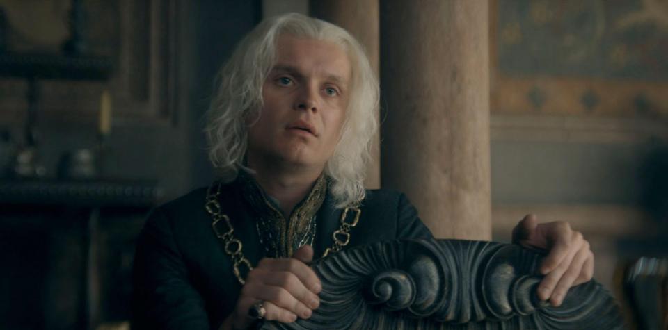 Tom Glynn-Carney as Aegon II Targaryen in House of the Dragon.