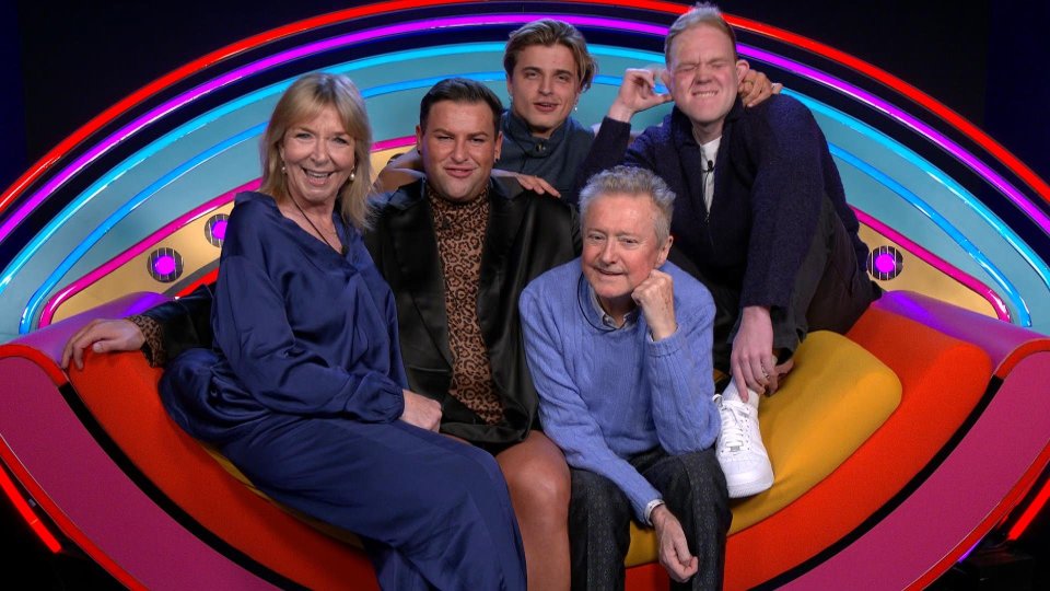 Celebrity Big Brother housemates in the diary room.