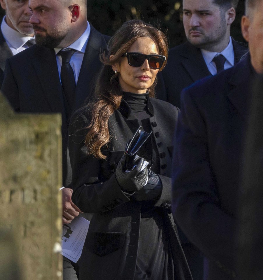 Cheryl leaving Liam Payne's funeral.