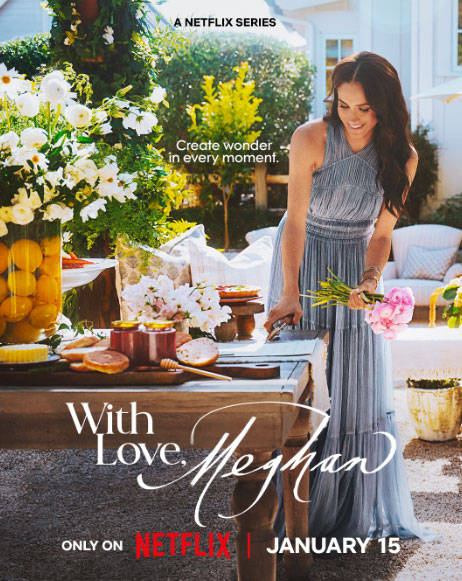 "With Love, Meghan" Netflix series poster.