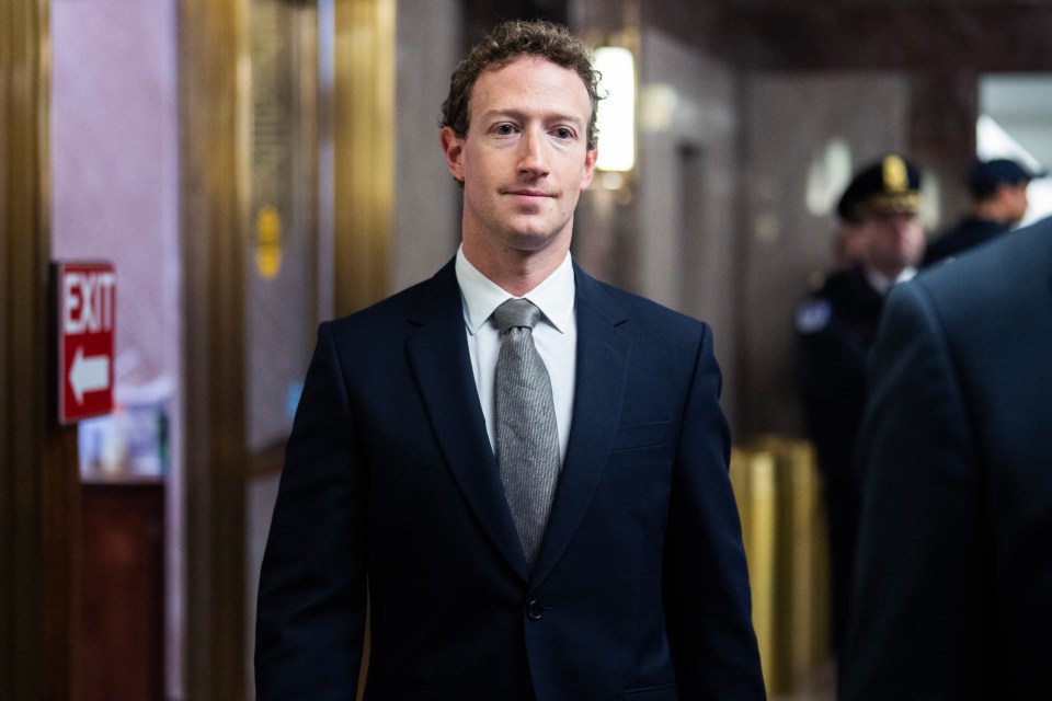 Mark Zuckerberg arriving to testify before the Senate Judiciary Committee.