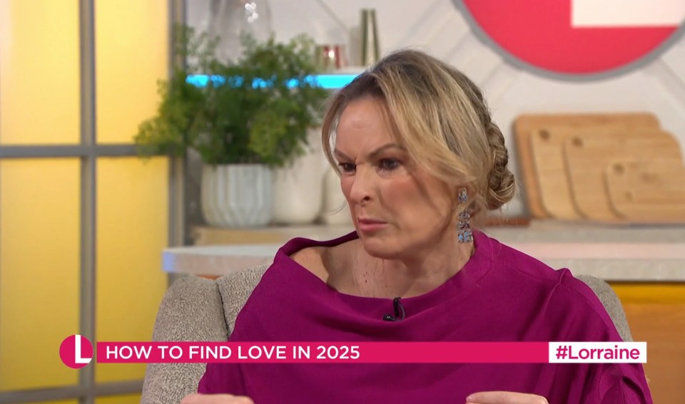 Mel Schilling on Lorraine discussing how to find love in 2025.