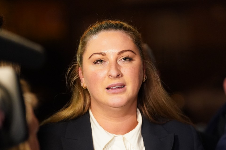 Nikita Hand speaking to the media outside the High Court in Dublin.