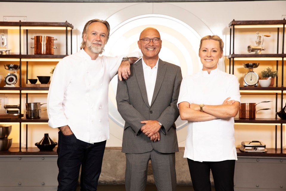 MasterChef: The Professionals judges Marcus Wareing, Gregg Wallace, and Anna Haugh.