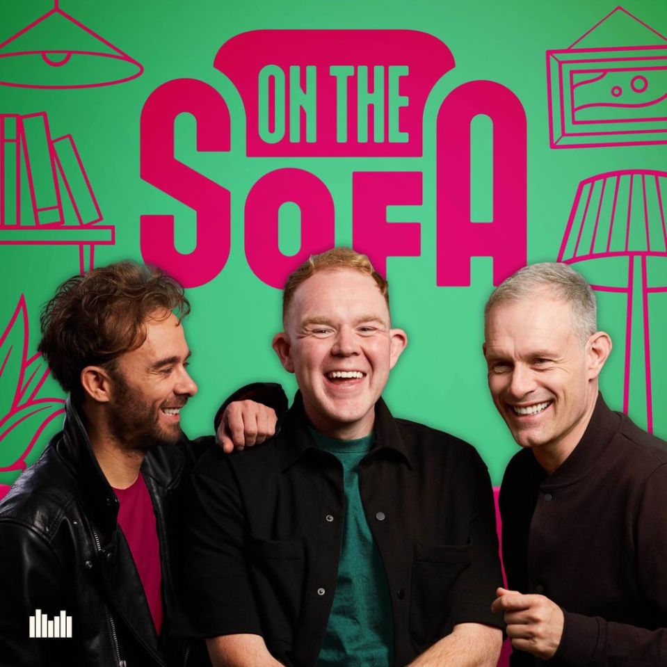 Colson Smith, Jack P. Shepherd, and Ben Price on the "On The Sofa" podcast.