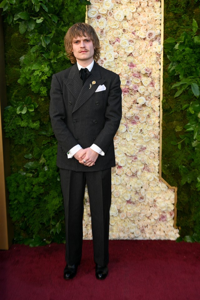 Tom Glynn-Carney at the Golden Globes.